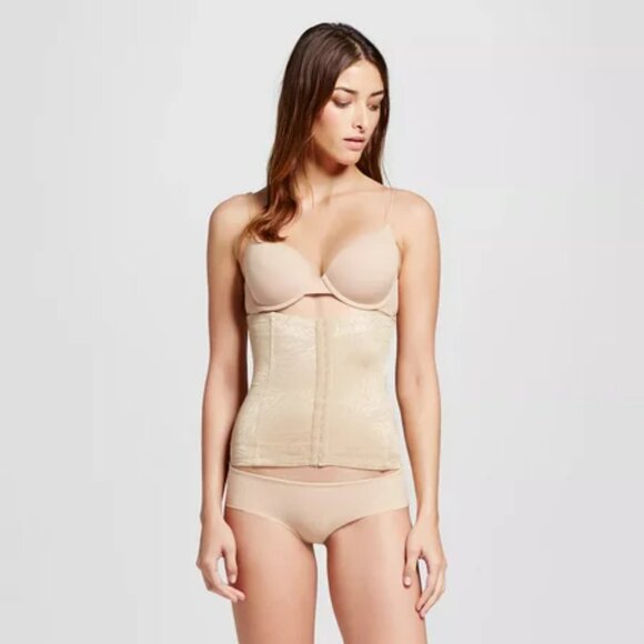 NEW Maidenform Self Expressions Women's Firm Control Waist Cincher Latte Med - Picture 1 of 8